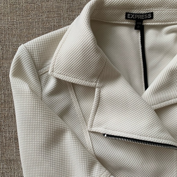Express White Moto Jacket - Picture 5 of 14
